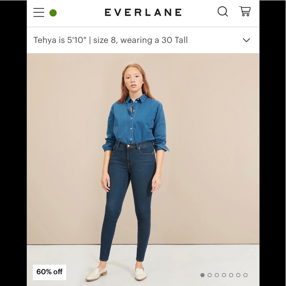 GUC Everlane midrise skinny jeans